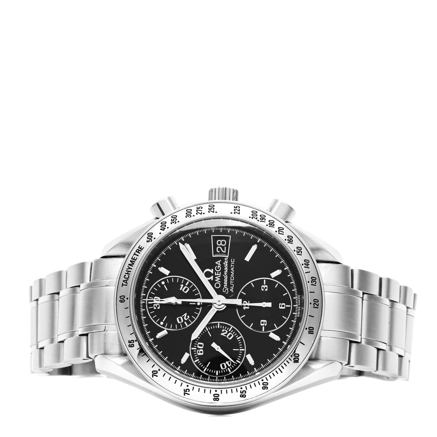 Omega Stainless Steel 39mm Speedmaster Chronograph Automatic Watch Black 3513.50 2 of 5