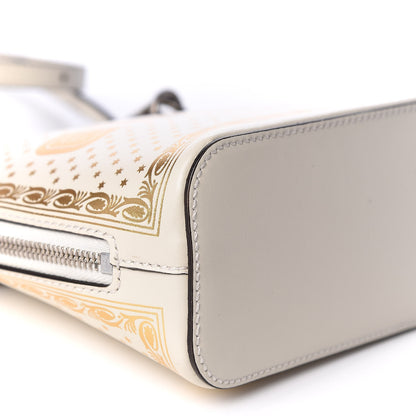 Gucci X SEGA Calfskin GUCCY Stars Mini Dome Shoulder Bag Mystic White Gold 5 of 9