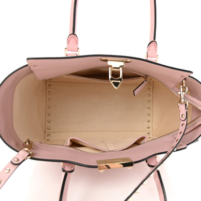 Valentino Garavani Vitello Small Rockstud Double Handle Tote Water Rose 4 of 9