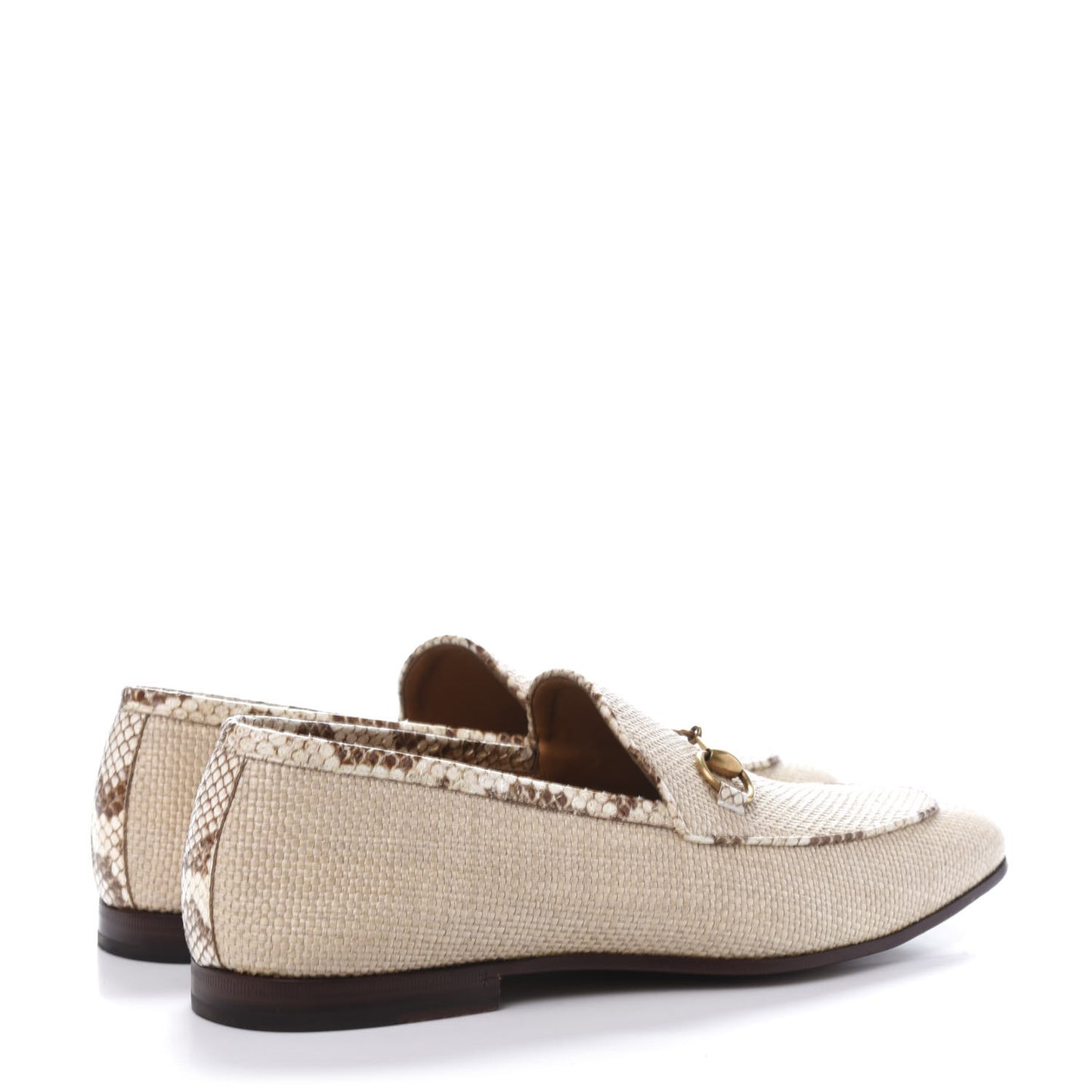 Raffia Elaphe Horsebit Mens Jordaan Loafers 10 Natural Cream Brown