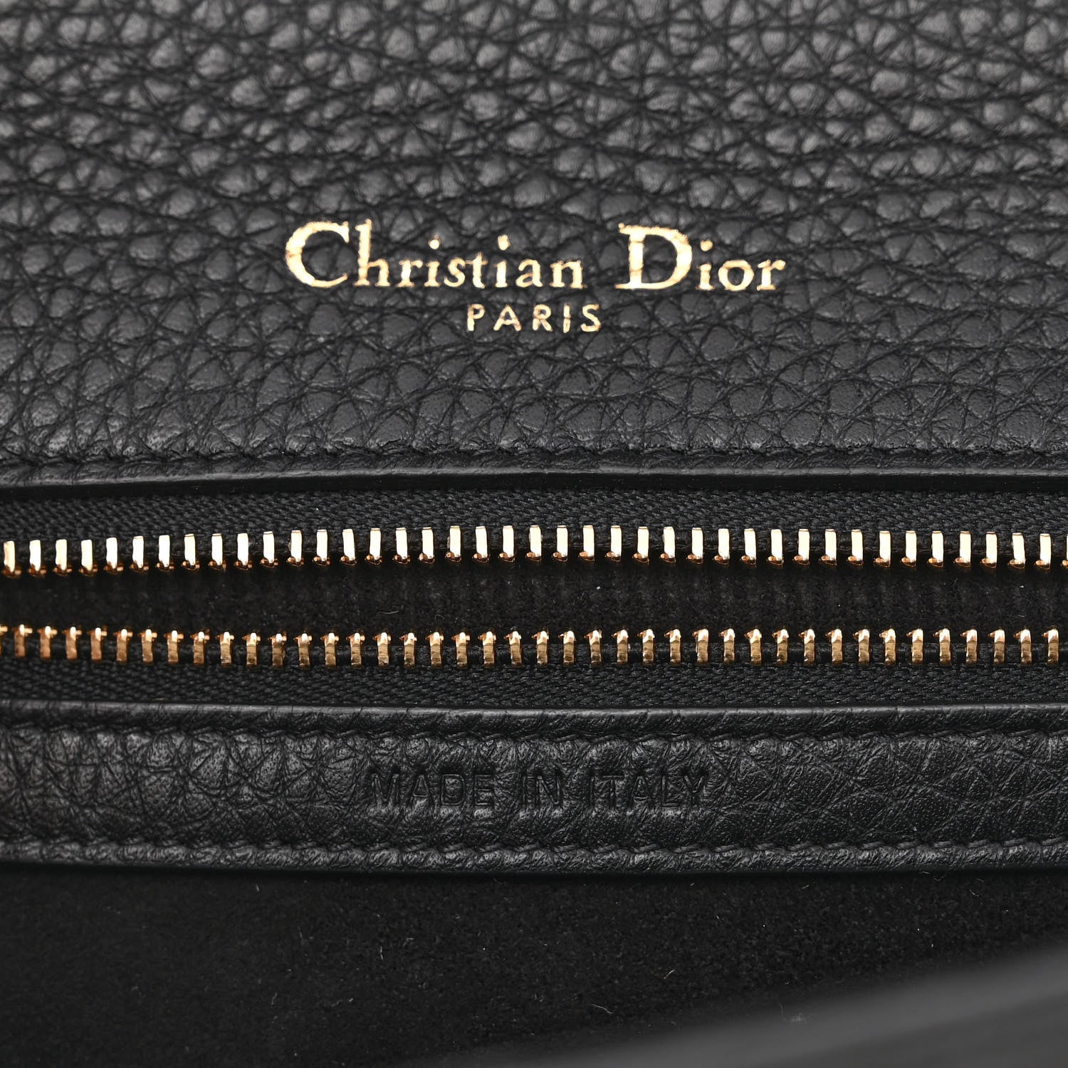 Christian Dior Grained Calfskin Medium Diorama Flap Bag Black 6 of 11