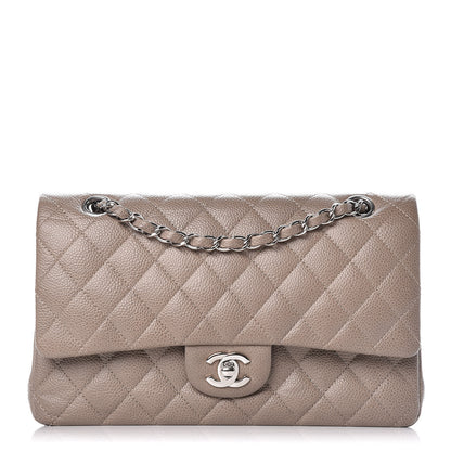 Chanel Caviar Quilted Medium Double Flap Taupe 1 of 15
