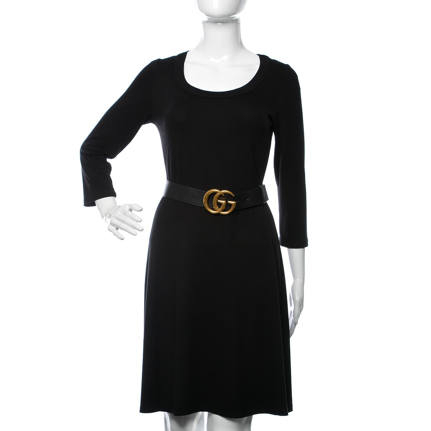 Gucci Calfskin Double G 40mm Belt 90 36 Black 2 of 7