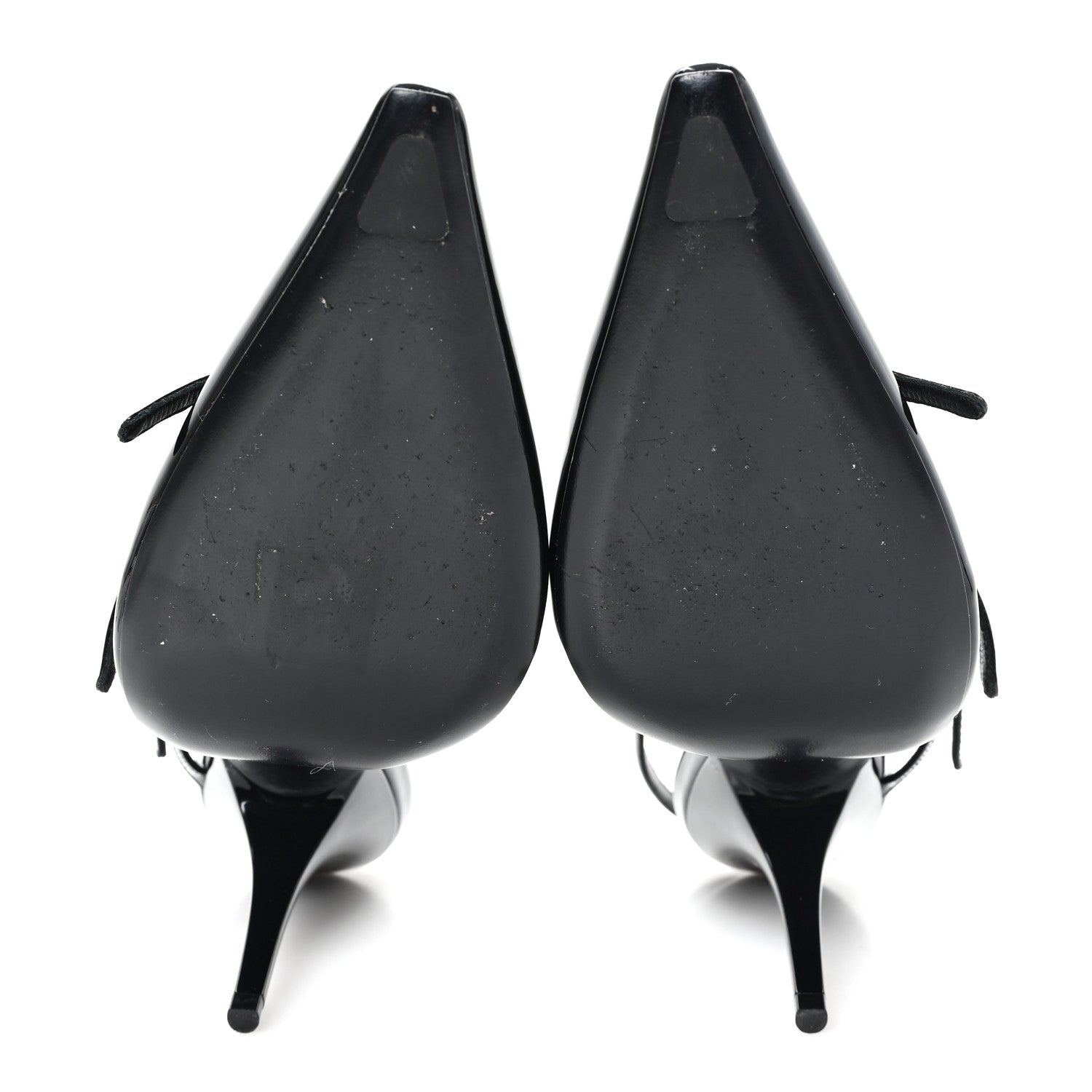 Miu Miu Vernice Buckle Slingback Pumps 38 Black 6 of 8