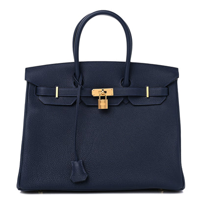 Hermes Togo Birkin 35 Bleu Nuit 1 of 10