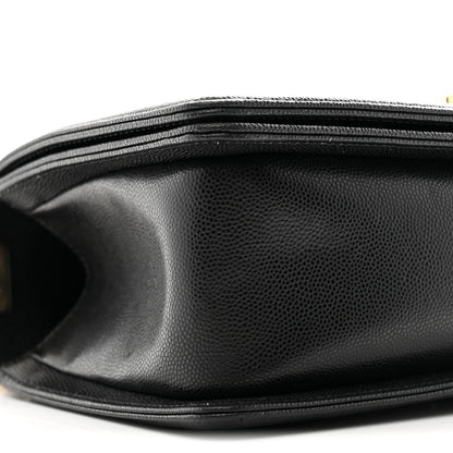 Chanel Caviar Quilted Medium Boy Flap Black 9 of 11