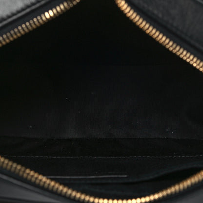 Saint Laurent Calfskin Matelasse Monogram Lou Camera Bag Black 5 of 15