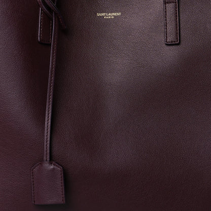 Saint Laurent Calfskin Large Shopping Tote Old Bordeaux 8 of 10