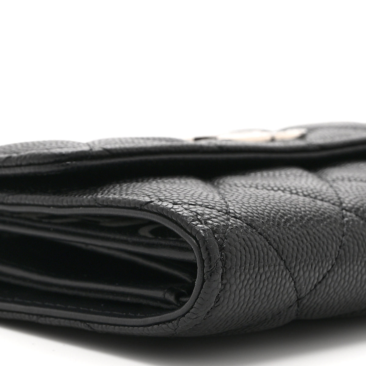 Chanel Caviar Quilted Coco Chanel CC Medium Flap Wallet Black 10 of 11