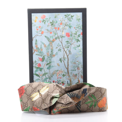 Gucci Silk Monogram Tian Print Tiana Duchesse Headband 6 of 6