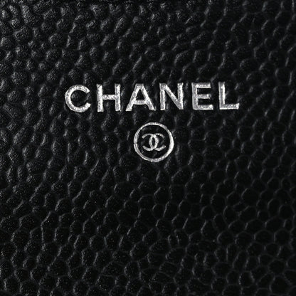 Chanel Caviar Quilted Flap Card Holder Wallet Black 6 of 8
