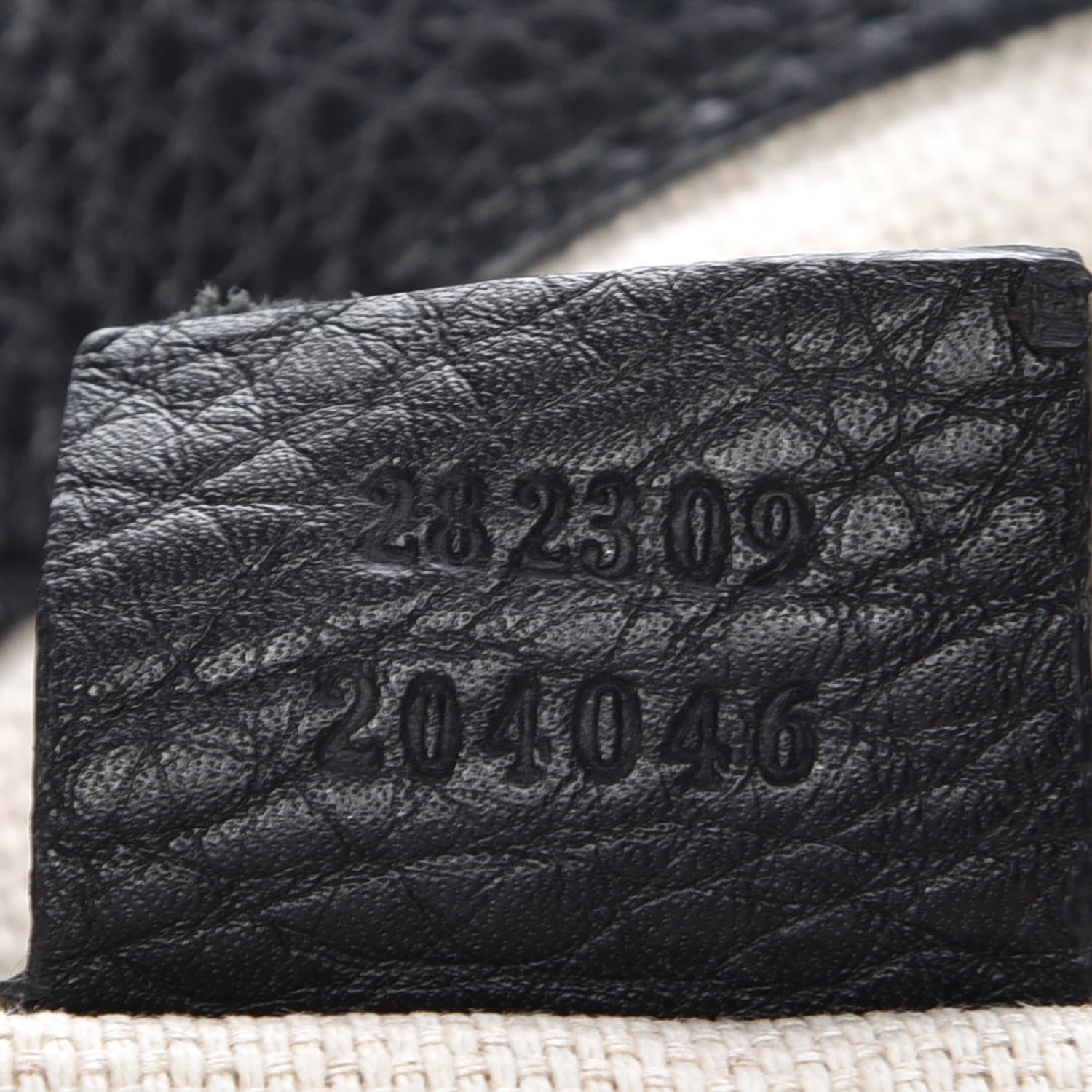 Gucci Pebbled Calfskin Medium Soho Shoulder Bag Black 7 of 7