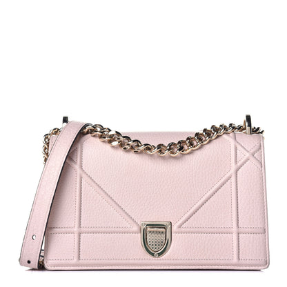 Christian Dior Grained Calfskin Cannage Medium Diorama Flap Bag Rose Poudre 1 of 8