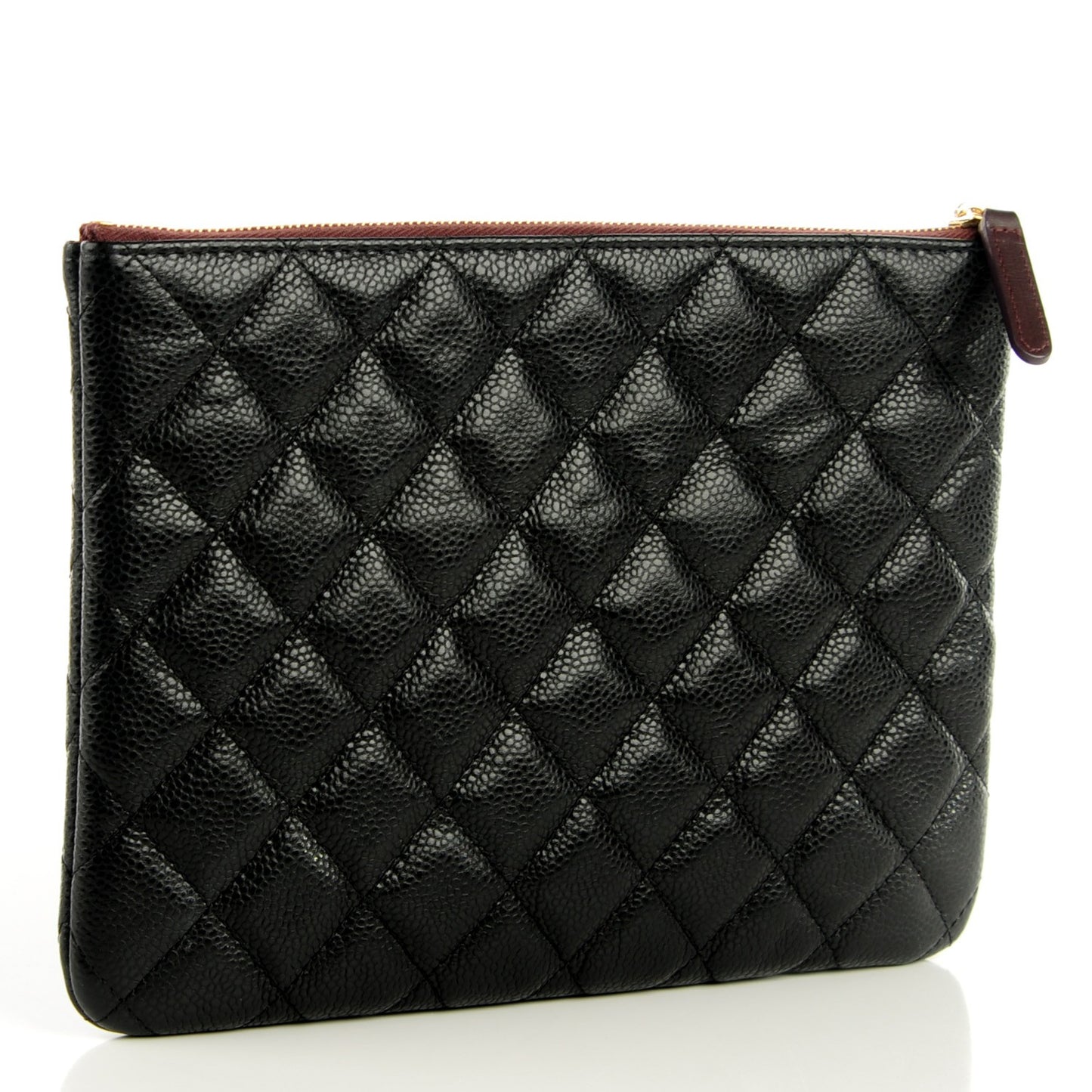 Caviar Quilted Medium Cosmetic Case Black