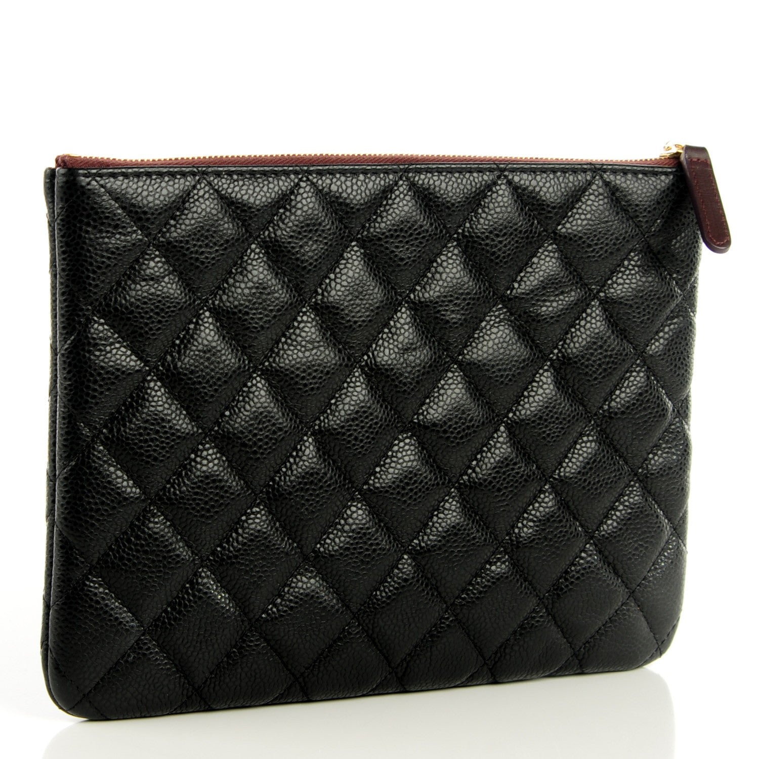 Chanel Caviar Quilted Medium Cosmetic Case Black 3 of 8