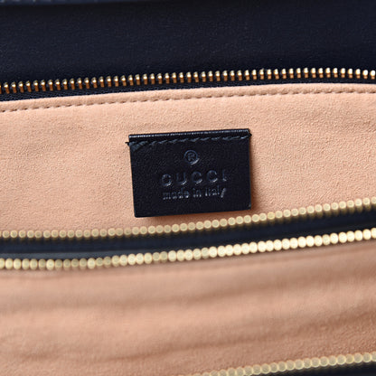 Gucci Crystal Monogram Plutone Calfskin Web Ophidia Flap Messenger Bag Straw Yellow Blue 5 of 11