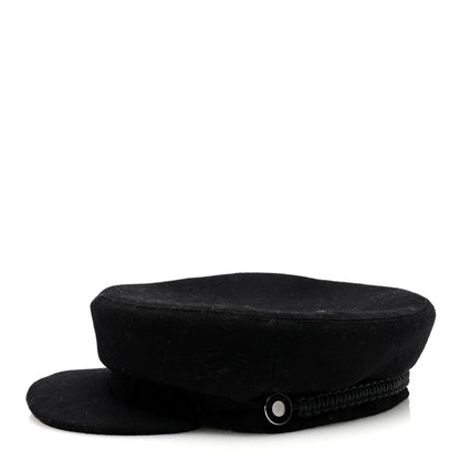 Hermes Cashmere Womens Deauville Cap 58 Black 5 of 8