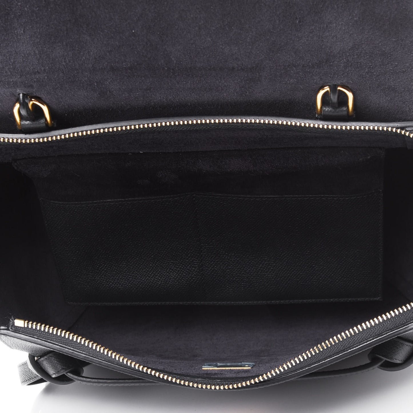 Grained Calfskin Mini Belt Bag Black