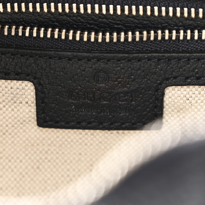 Gucci GG Supreme Monogram Textured Calfskin Web Large Attache Shoulder Bag Beige Blue 6 of 10
