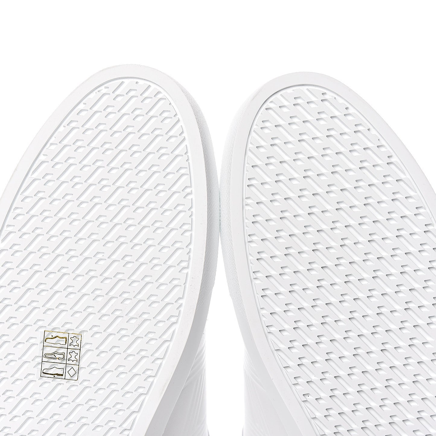 Calfskin Mens Advantage Sneakers 43 White