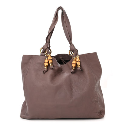 Gucci Pebbled Calfskin Large Jungle Tote Purple 1 of 13