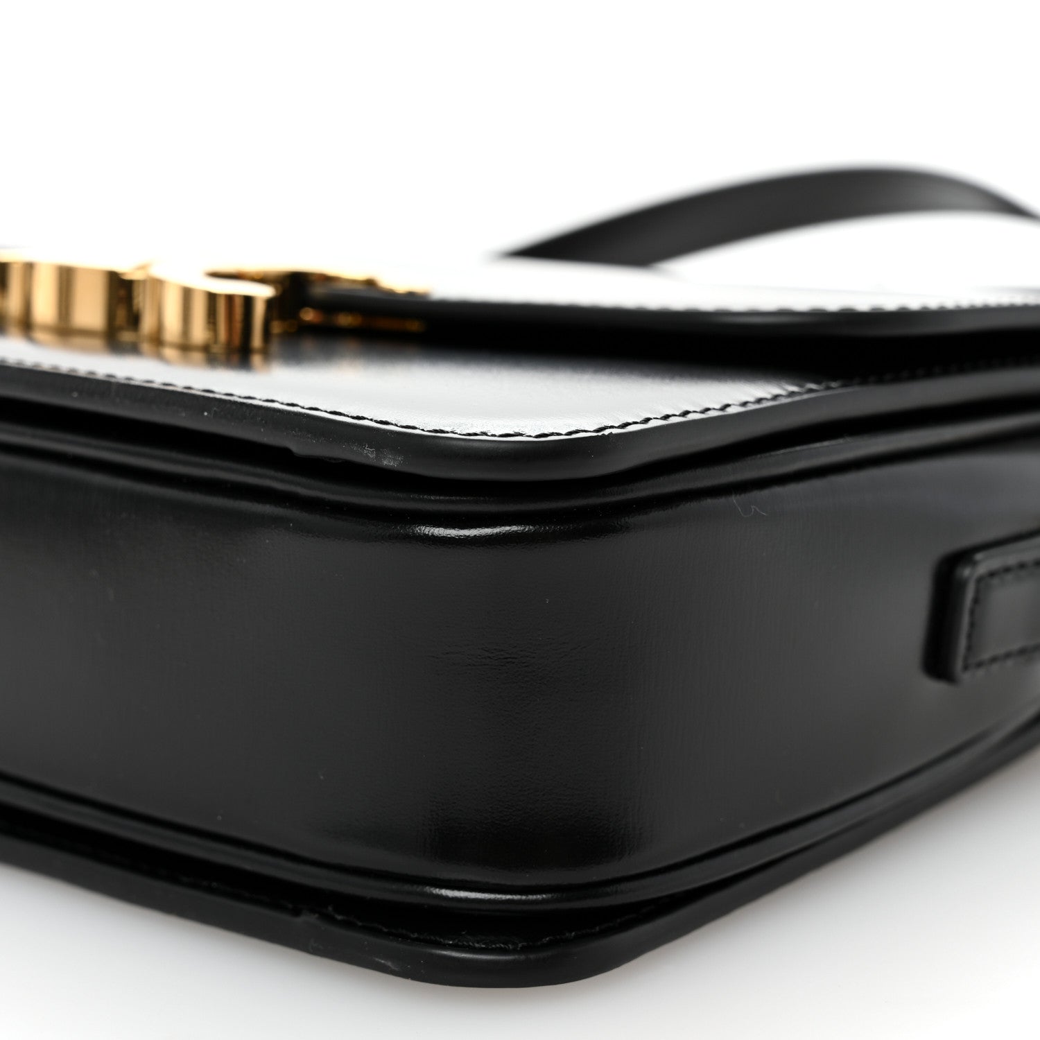 Celine Shiny Calfskin Teen Triomphe Black 9 of 9