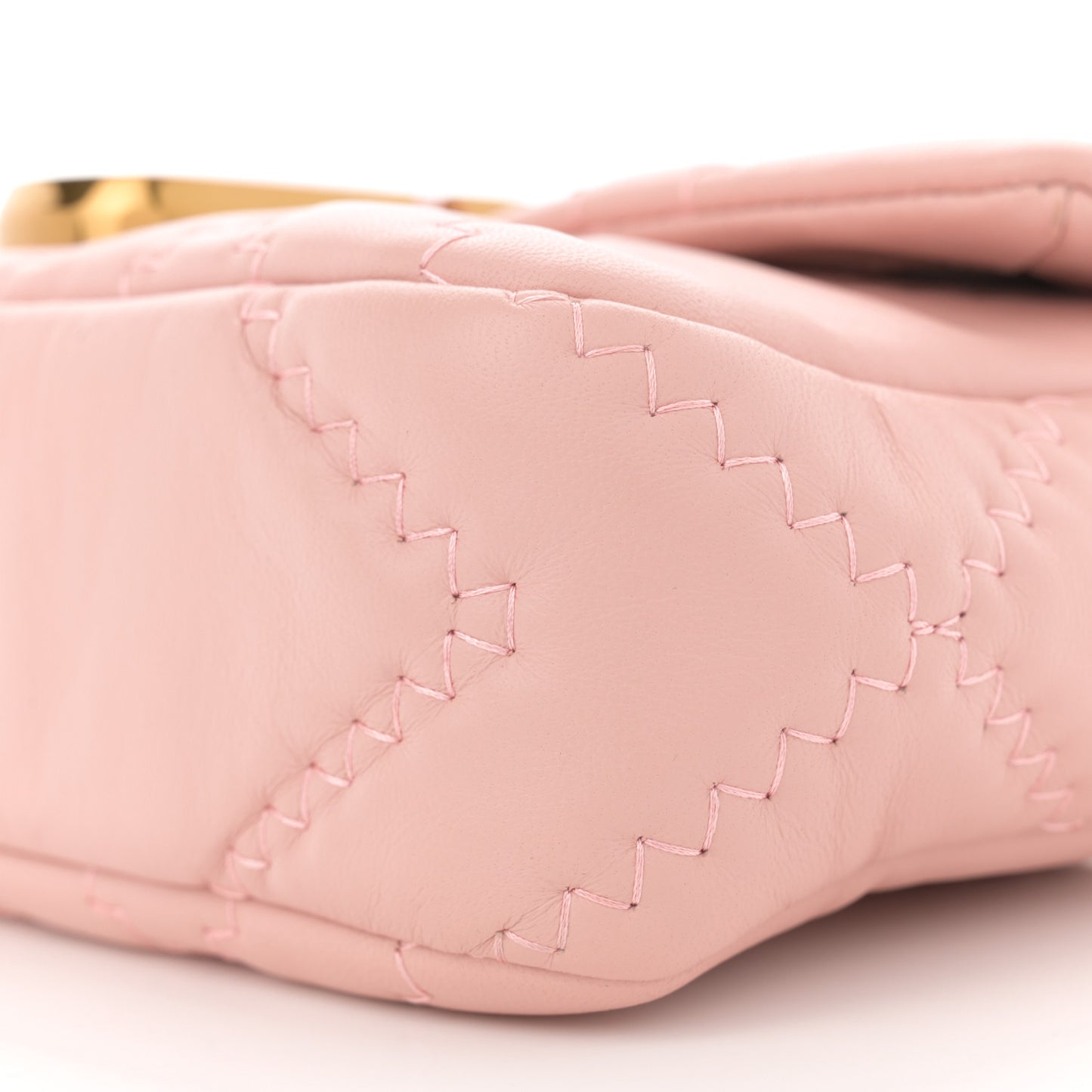 Lambskin Quilted Medium J Marc Shoulder Bag Rose
