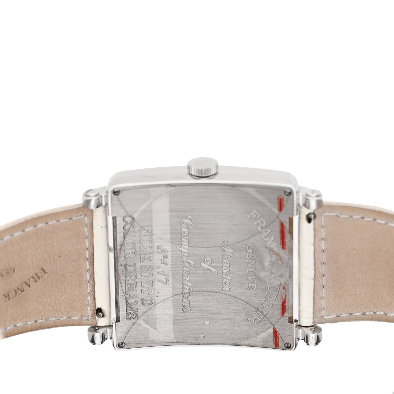 Franck Muller 18K White Gold Alligator Diamond Pave Bezel 42mm Master Square Automatic Watch 6000KSCDTD 4 of 6