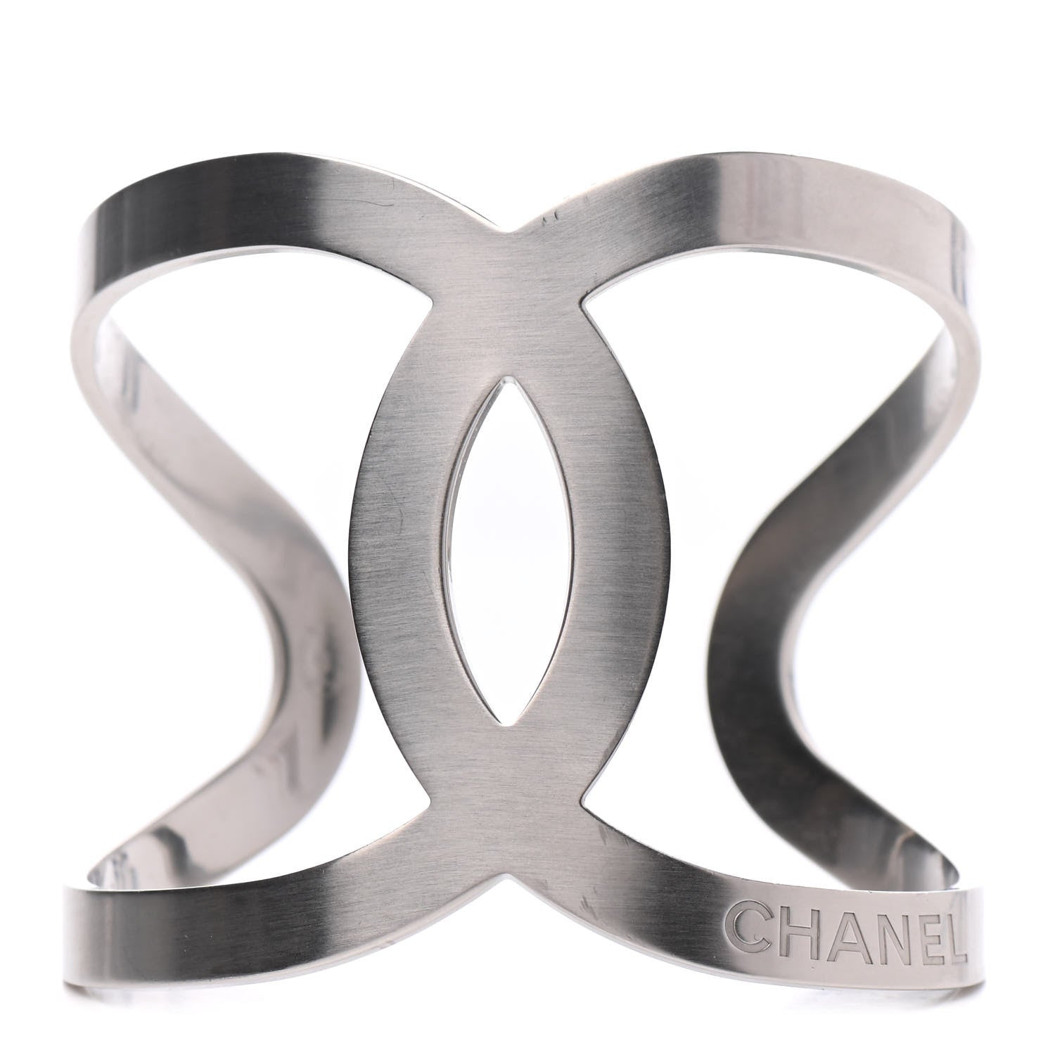 Chanel Metal CC Cuff Silver 1 of 3