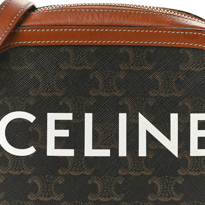 Celine Triomphe Canvas Small Camera Bag Tan 8 of 12