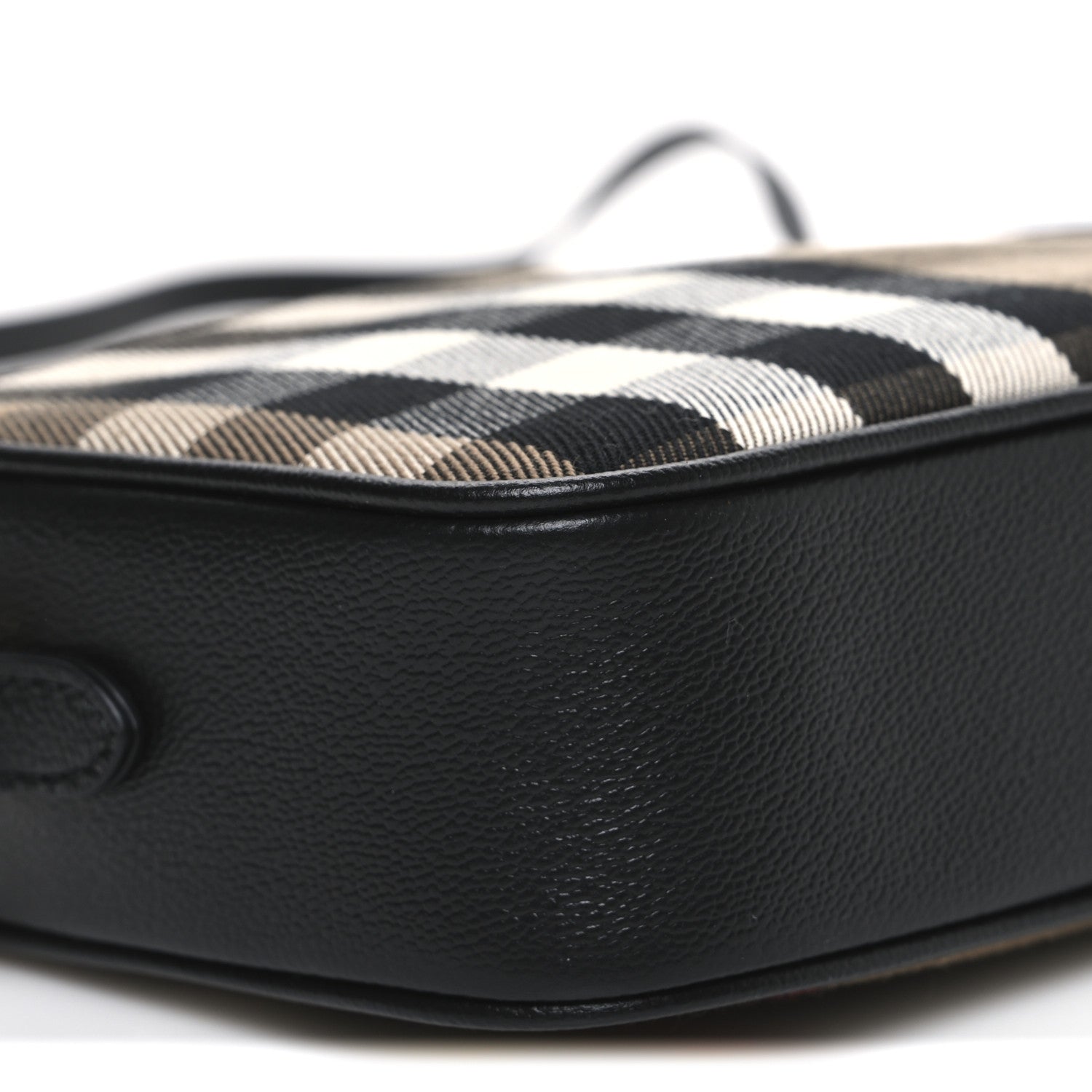 Burberry Giant Check Calfskin Small Camera Bag Black 10 of 11