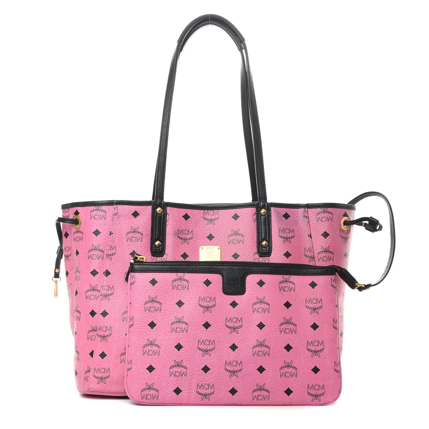 MCM Visetos Medium Liz Reversible Shopper Tote Pink 1 of 23