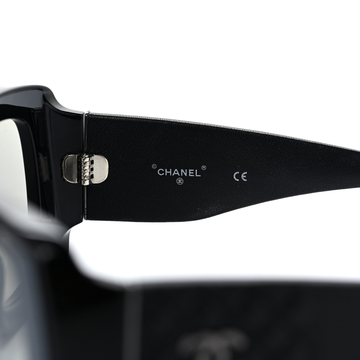 Chanel Lambskin Shield Quilted Sunglasses 71267 Black 6 of 8
