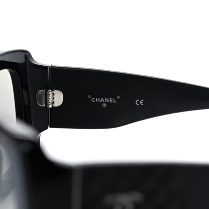 Chanel Lambskin Shield Quilted Sunglasses 71267 Black 6 of 8