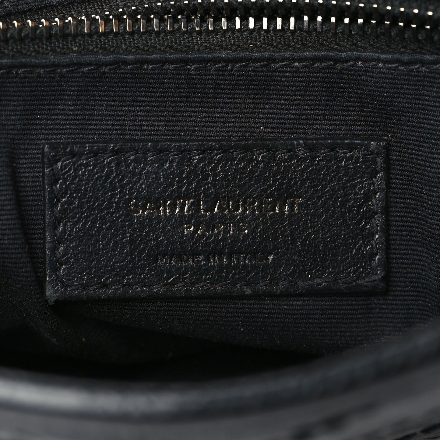 Crinkled Calfskin Matelasse Monogram Niki Chain Wallet Black