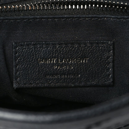 Saint Laurent Crinkled Calfskin Matelasse Monogram Niki Chain Wallet Black 6 of 8