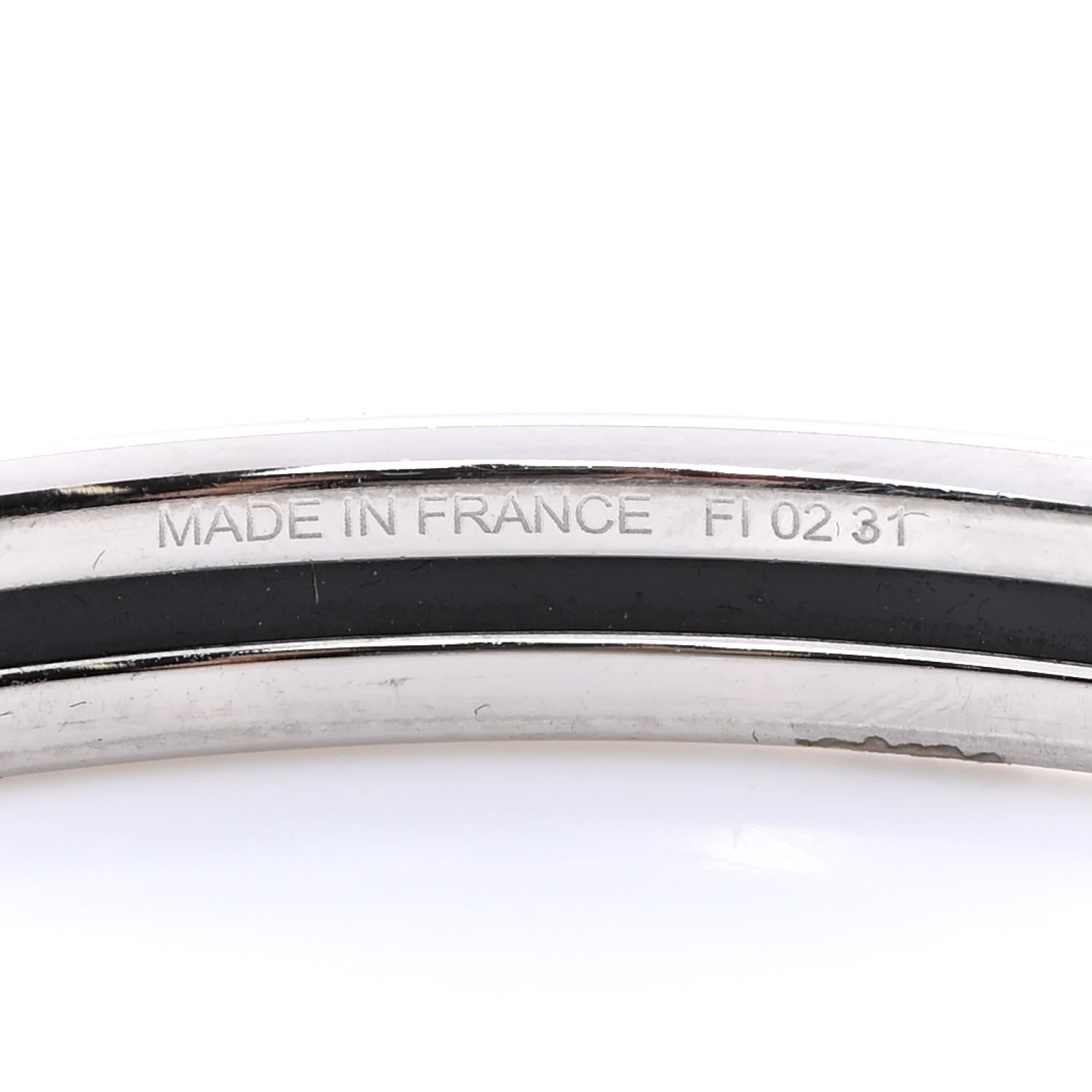 Hermes Enamel Uni Bangle Marron Glace 5 of 6