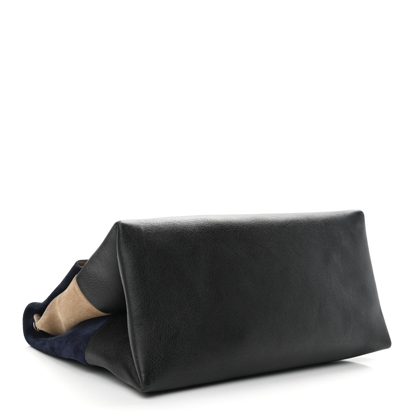 Calfskin Suede All Soft Shoulder Bag Ocean Blue