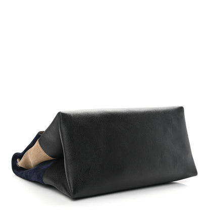 Celine Calfskin Suede All Soft Shoulder Bag Ocean Blue 5 of 16