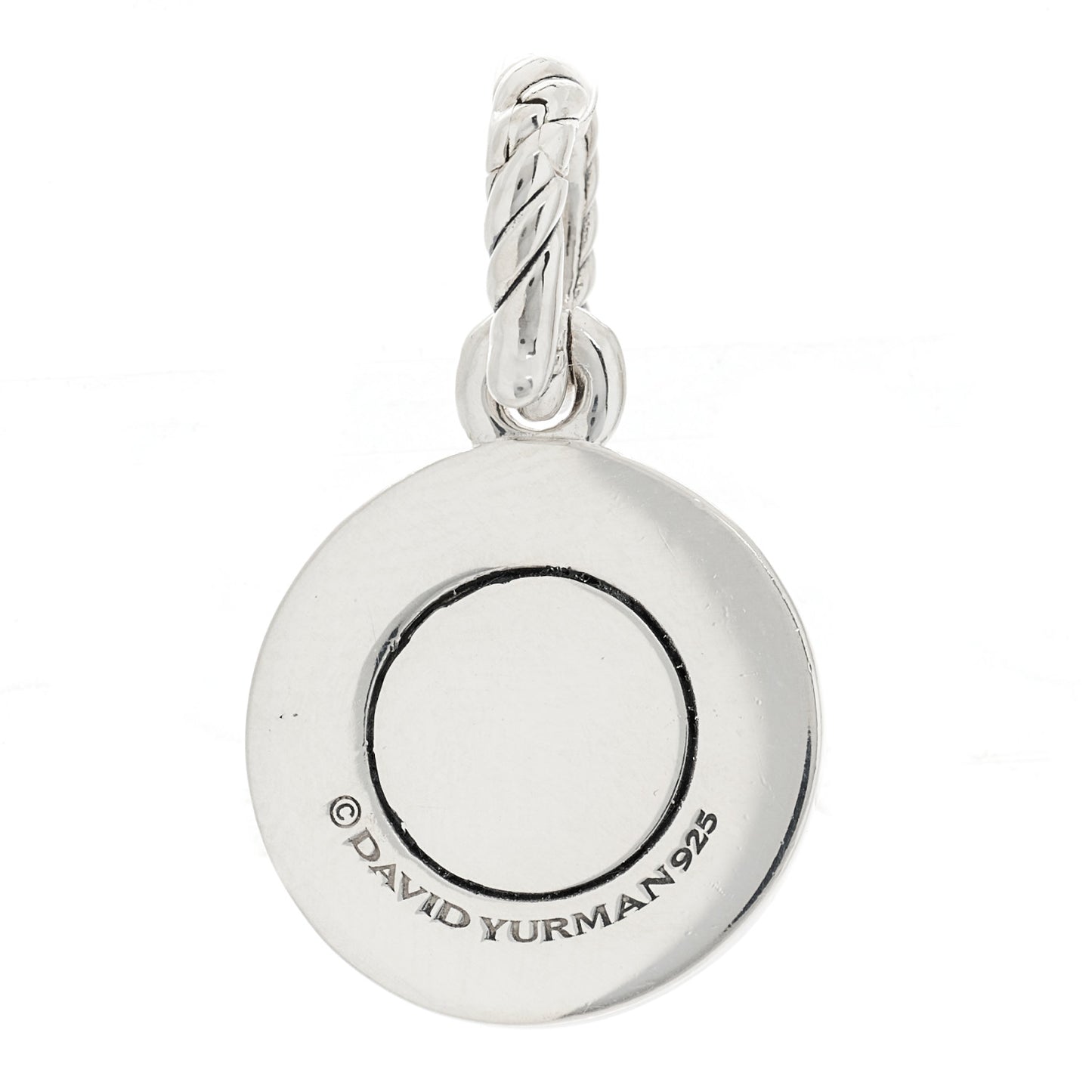 Sterling Silver Diamond Moonstone Amulet Enhancer Pendant