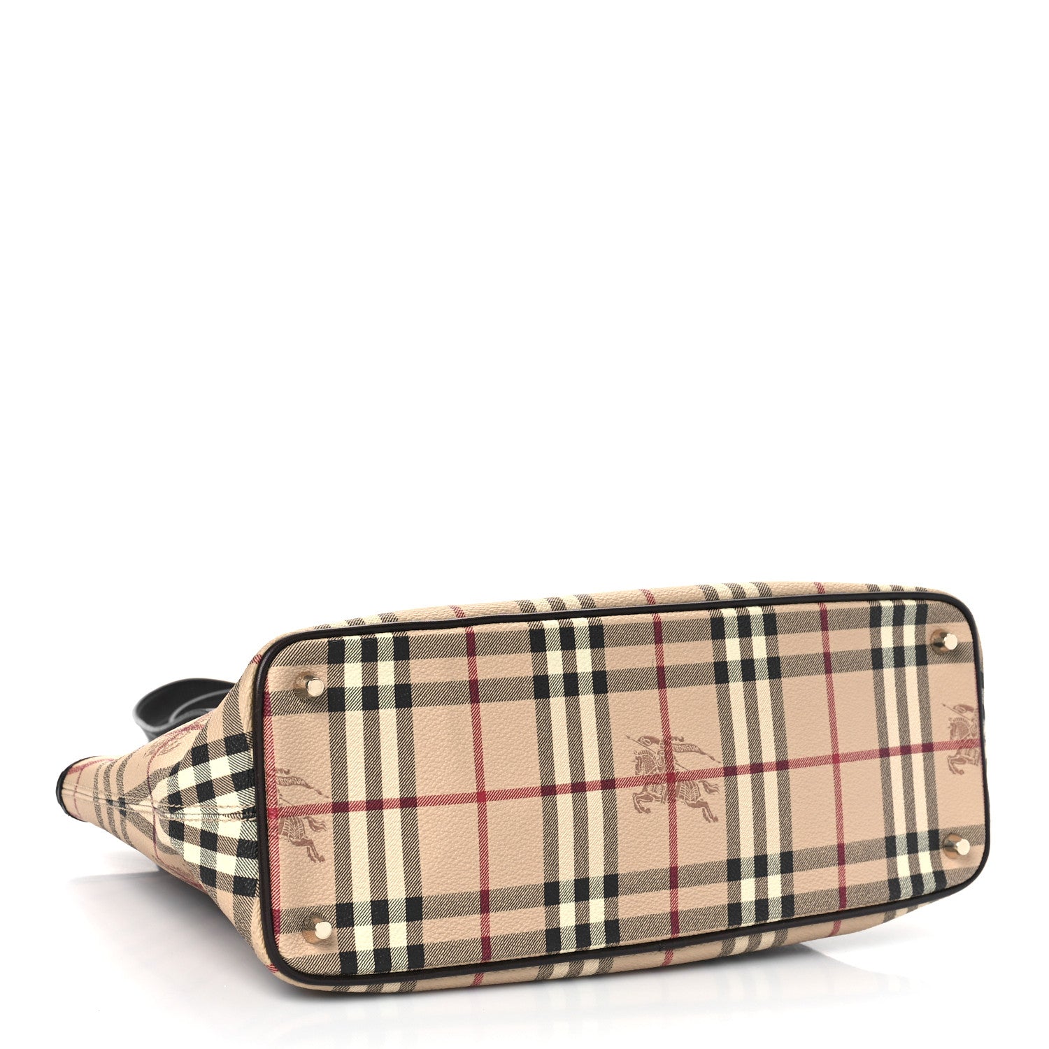 Burberry Haymarket Check Medium Regent Tote Chocolate 4 of 9