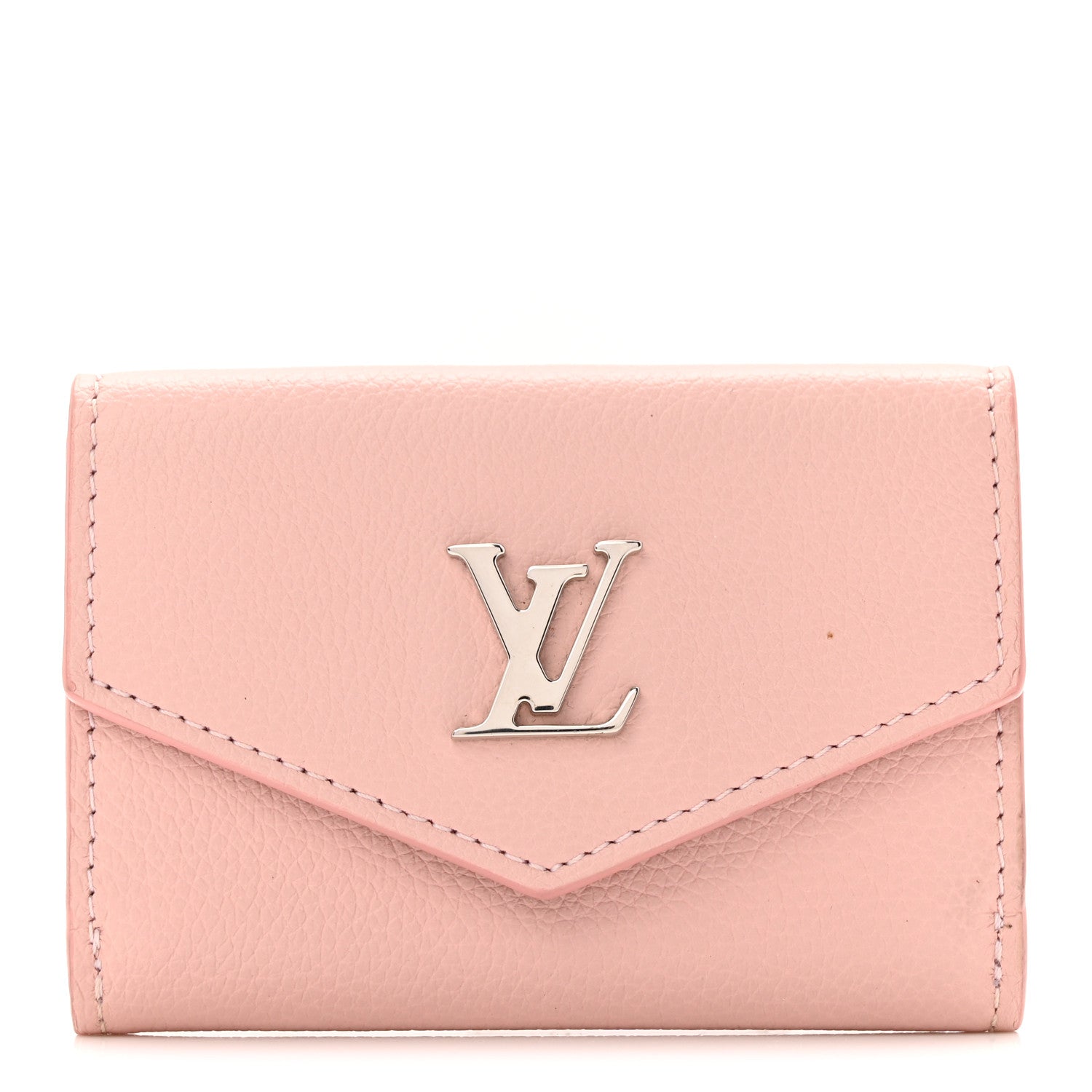 Louis Vuitton Calfskin Lockmini Wallet Rose Ballerine 1 of 7