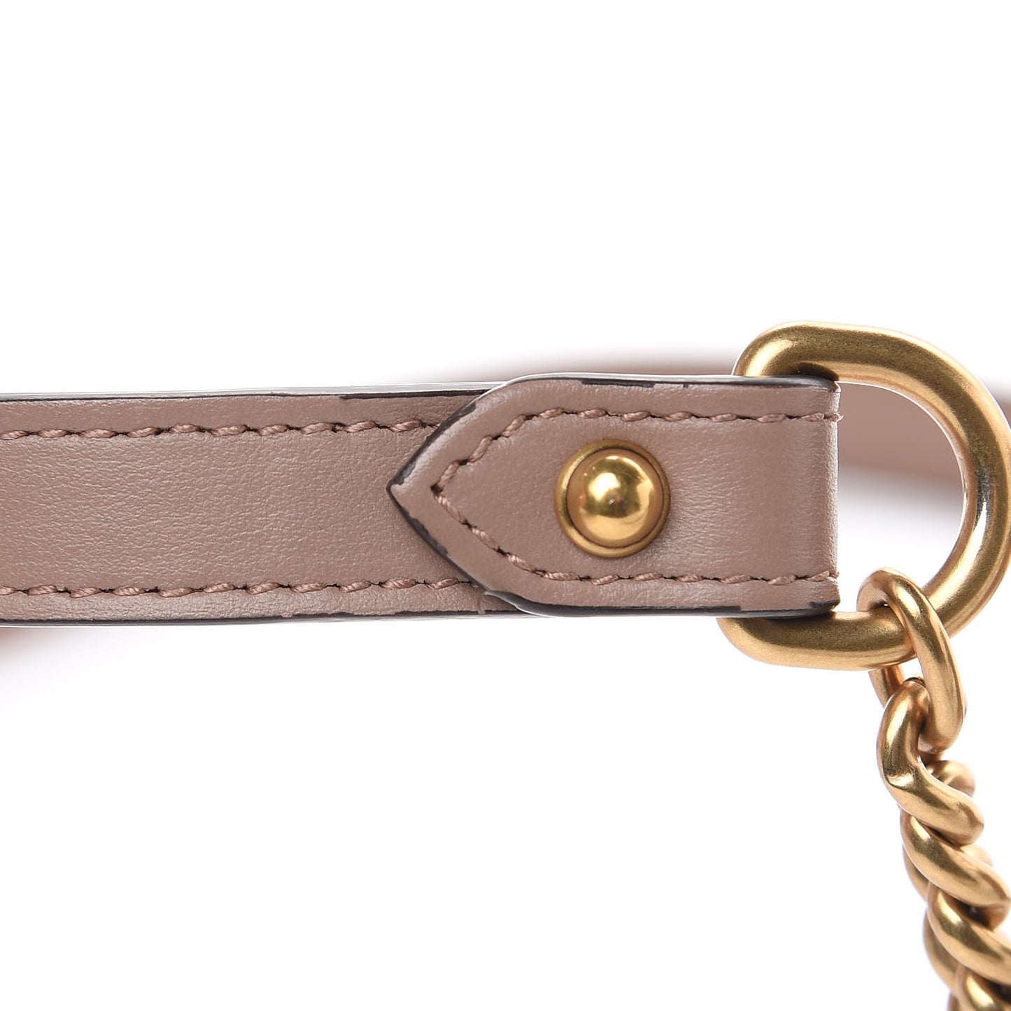 Calfskin Matelasse Mini GG Marmont Chain Shoulder Bag Porcelain Rose