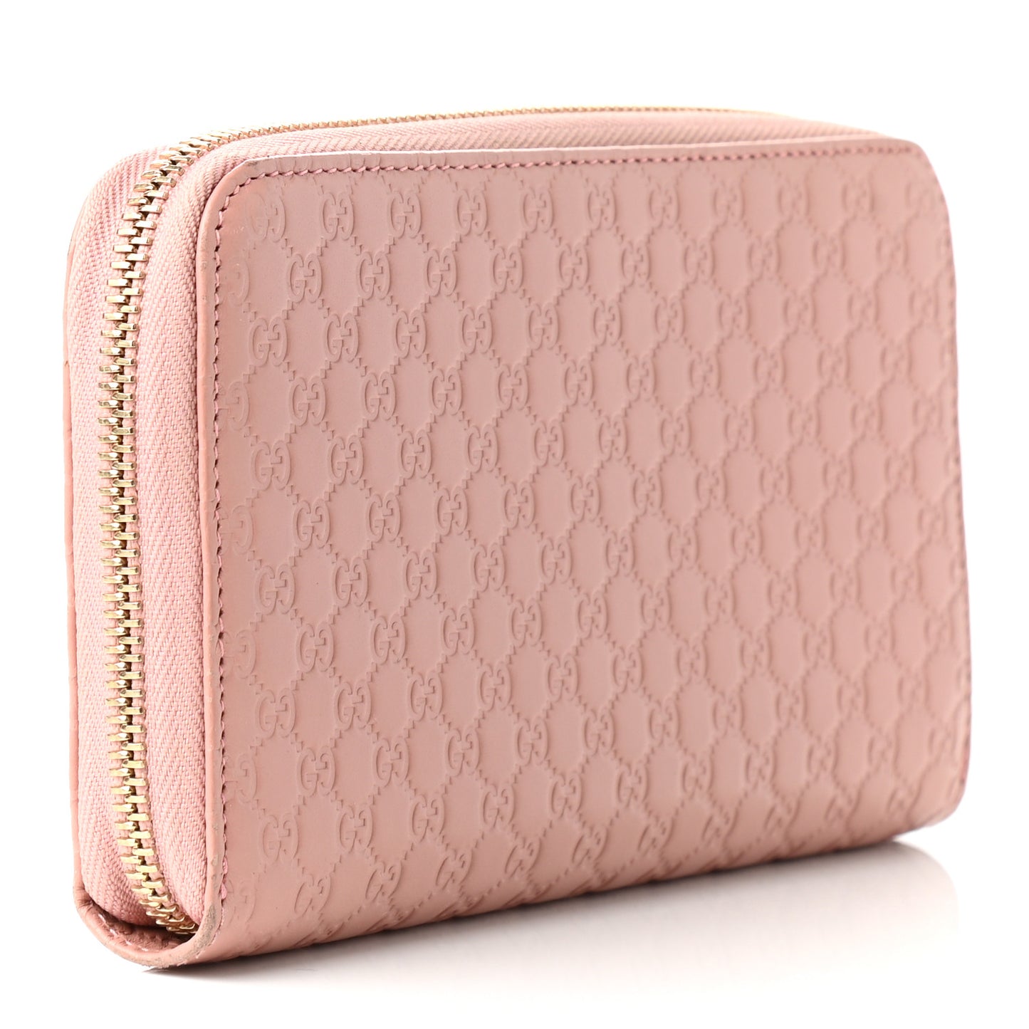 Microguccissima Zip Around Wallet Soft Pink