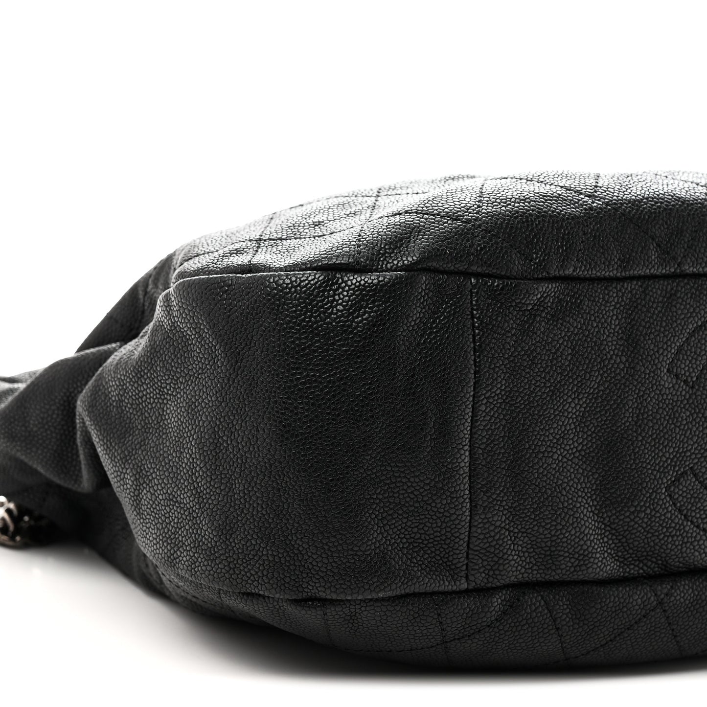 Caviar Quilted Simply CC Hobo Black