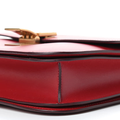 Celine Box Calfskin Medium Classic Box Flap Bag Red 10 of 10