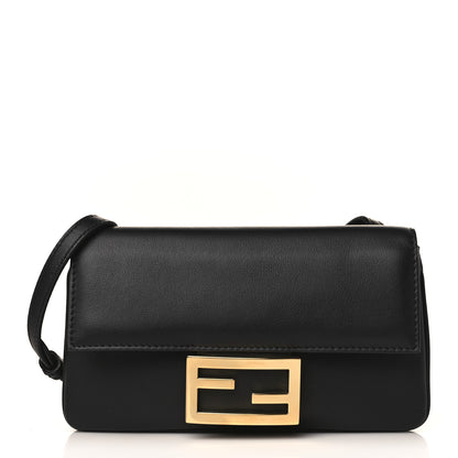 Fendi Vitello Grace Matte Duo Baguette Black 1 of 10