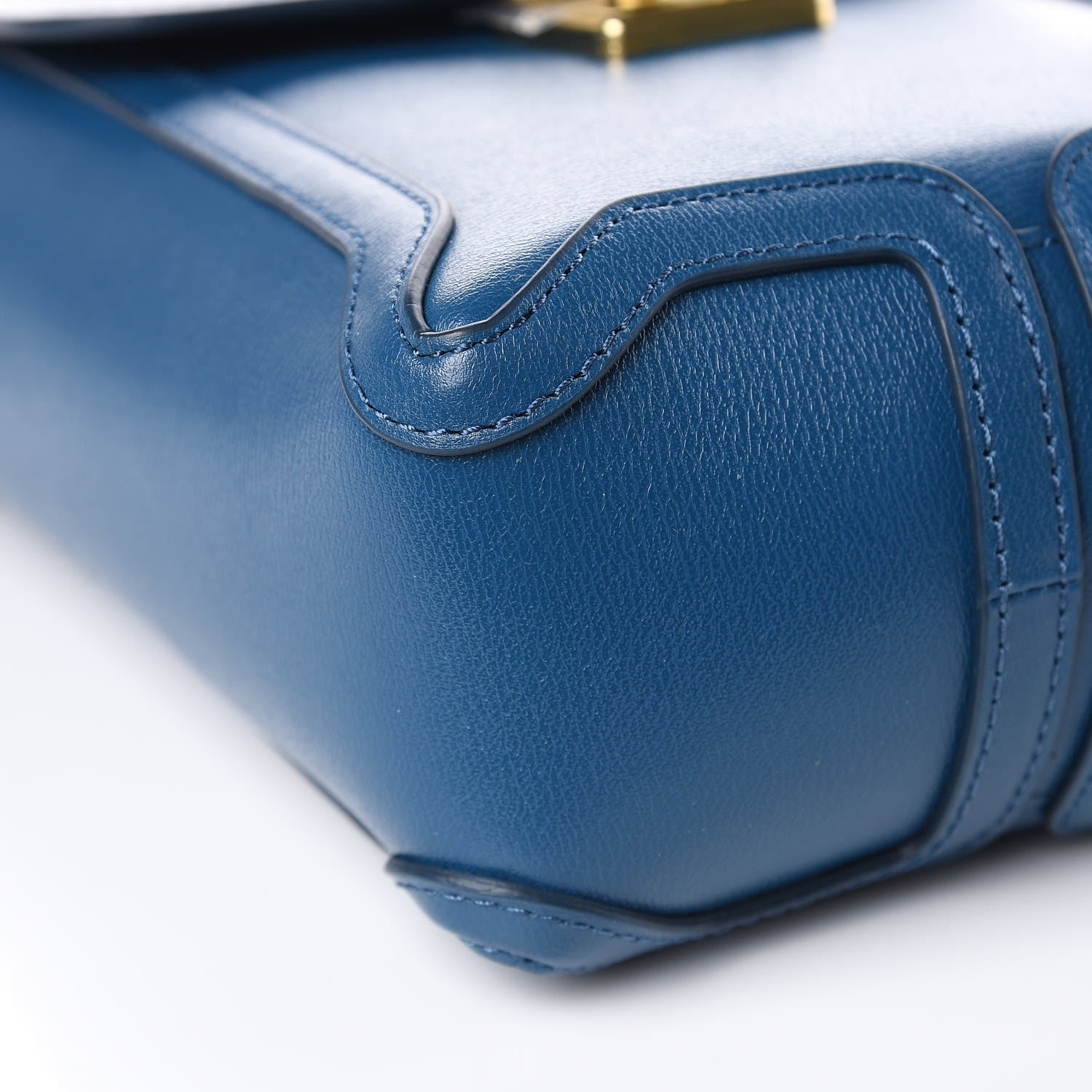 3.1 Phillip Lim 3.1 Embossed Grain Calfskin Pashli Camera Shoulder Bag Blue 7 of 8