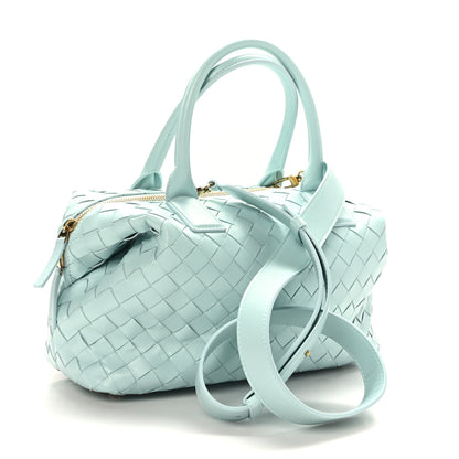 Bottega Veneta Nappa Intrecciato Bauletto Teal Washed 3 of 8