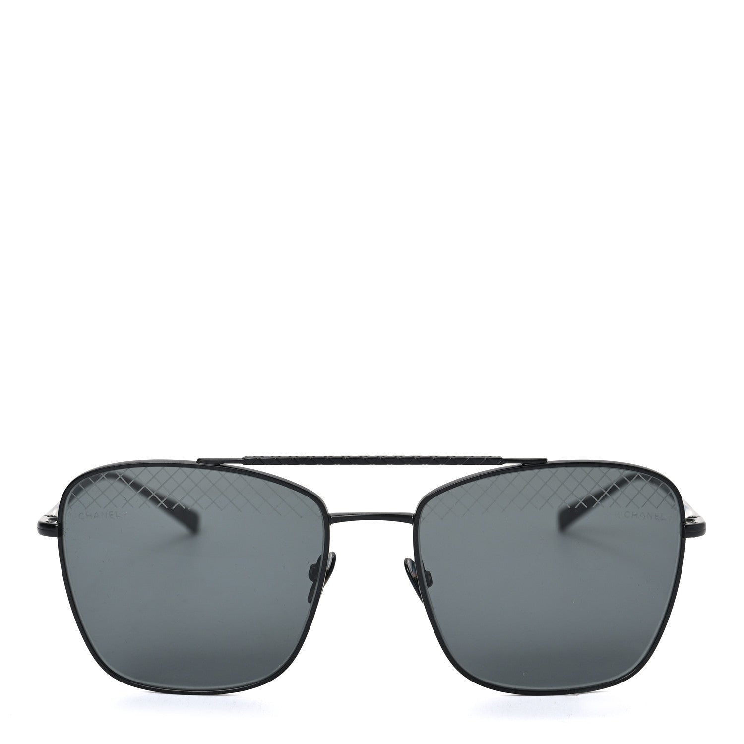 Chanel Metal Pilot Sunglasses 4256 Black 2 of 6